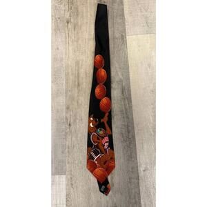 2001 Cartoon Network Scooby Doo Playing Basketball Neck Tie Mens Black Novelty